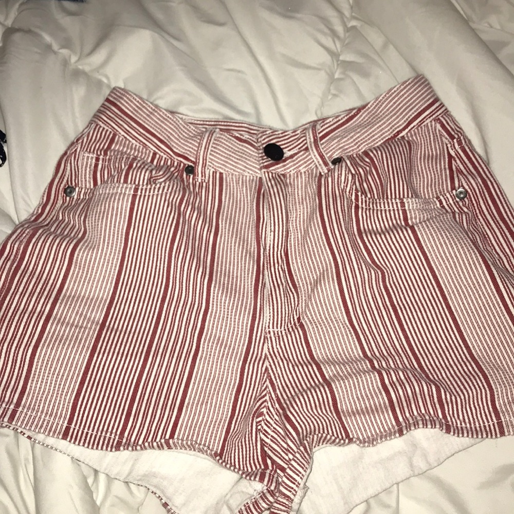 striped shorts